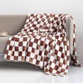 thumbnail image 1 of CuiLiyq Bronze and White Buffalo Plaid Throw Blanket for Couch, Soft Checkered Flannel Blanket for Sofa, Plaid Couch Throw Bed, Warm Cozy Decorative Blanket Fall Decor Gift, 39.4" x 27.5", 1 of 6