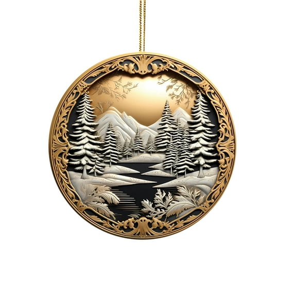 CuiLiyq Christian Christmas Ornaments, Holiday Decoration, Car Interiors Decors, Christmas Decor for Holiday Party Decorations for Festival, 3D Christmas Ornaments