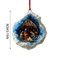 thumbnail image 1 of CuiLiyq Christian Nativity Scenes Ornaments, Jesus Acrylic Xmas Tree Hanging Ornaments, Religious Hanging Decor Christian Keepsake Gift, for Home Garden Holiday Wall Decor, 1 of 6