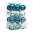 thumbnail image 1 of CuiLiyq Christmas Ball Ornaments, 24 PCS Shatterproof Christmas Hanging Balls for Xmas Tree DIY Craft Gifts, for Home Holiday Wedding Party Decorations (Blue), 1 of 6