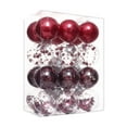 thumbnail image 1 of CuiLiyq Christmas Ball Ornaments, 24 PCS Shatterproof Christmas Hanging Balls for Xmas Tree DIY Craft Gifts, for Home Holiday Wedding Party Decorations (Wine), 1 of 6