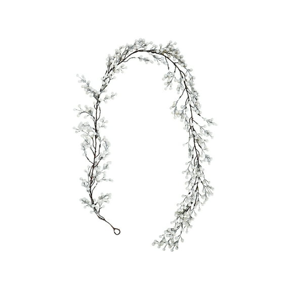 CuiLiyq Christmas Berry Garland, Artificial Berry Garland Christmas Decor, for Winter Indoor Outdoor Home Fireplace Table Decorations, Christmas Rattan Decoration (White)