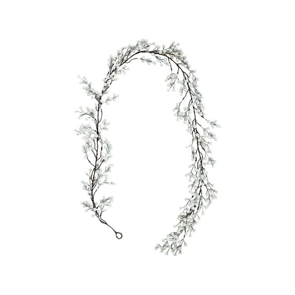 CuiLiyq Christmas Berry Garland, Artificial Berry Garland Christmas Decor, for Winter Indoor Outdoor Home Fireplace Table Decorations, Christmas Rattan Decoration (White)