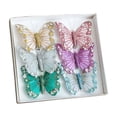 thumbnail image 1 of CuiLiyq Christmas Butterflies Decorations, For Tree Wreath DIY Holiday Crafts Glitter Colorful Clip Ornaments, For Xmas Party Home Wedding Decor, 1 of 7