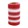 thumbnail image 1 of CuiLiyq Christmas Candy Color Red And White Striped Mesh Ribbon Rolls, DIY Christmas Tree Decorative Ribbon Ribbon Mesh, for Party Weddings Holiday Christmas Tree Decorations, 1 of 7