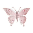 thumbnail image 1 of CuiLiyq Christmas Decoration, Sparkling Butterfly Decoration Clip, For Decorating Christmas Trees Weddings Holidays and Party Scenes (Pink), 1 of 7