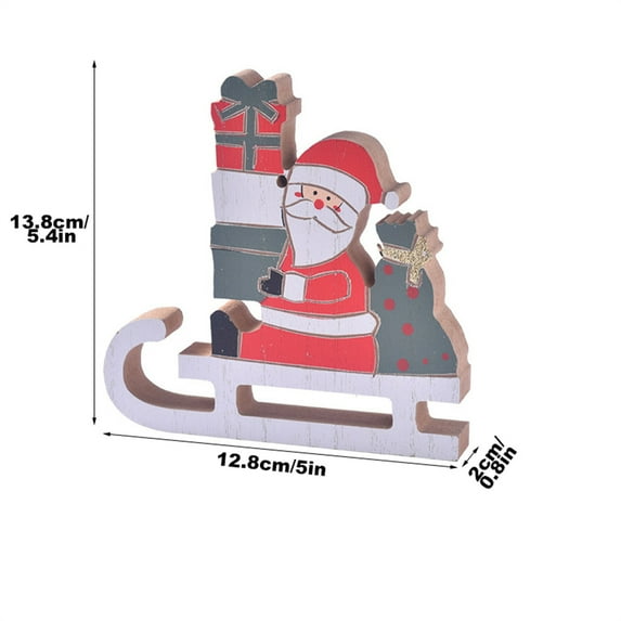 CuiLiyq Christmas Decorations Indoor, Cute Snowman Winter Tiered Tray Decor, Wooden Snowman Blocks Xmas Table Decoration, for Party Home Office Decoration
