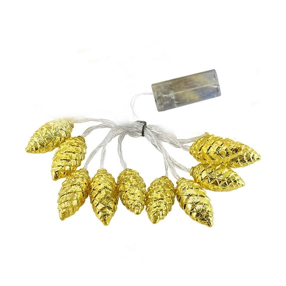 CuiLiyq Christmas Decorations Lights, 6.56 Ft LED Christmas Pinecone Shaped Light String, for Xmas Tree Wreath Wall Home Garden Outdoor Indoor Decor (10 LED)