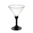 thumbnail image 1 of CuiLiyq Christmas Disposable Cup, 6 PCS Plastic Transparent Martini Wine Glass, For Home Holiday Wedding Party Decoration (Black), 1 of 6