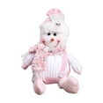 thumbnail image 1 of CuiLiyq Christmas Doll Ornaments, Pink Santa Claus Snowman Reindeer Ornaments, for Home Holiday Party Tabletop Decoration and Christmas Gifts (Snowman), 1 of 5