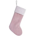 thumbnail image 1 of CuiLiyq Christmas Large Christmas Stockings, 20 Inch Holiday Decorations Gift Bag Candy Bag Christmas Tree Pendant, for Christmas Party Fireplace Family Hanging Stocking Decorations (Pink), 1 of 6