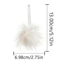 CuiLiyq Christmas Long Fuzzy Tree Ornaments Festive Hanging Decorations Fur Christmas Ornaments Home DIY Craft Party Decor