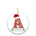 thumbnail image 1 of CuiLiyq Christmas Pendant, Christmas Initial with Red Hat Christmas Tree Ornaments, Personalized DIY Christmas 26 Letters for Festive Christmas Tree Decoration (A), 1 of 1