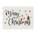 thumbnail image 1 of CuiLiyq Christmas Table Mat, 16.5" x 12.5" Cotton Mat With Christmas Themed Print, For Home Holiday Party Table Decoration, 1 of 6