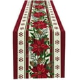 thumbnail image 1 of CuiLiyq Christmas Table Runner, Red and Black Buffalo Check Plaid Seasonal Winter Xmas Holiday Dinner Runner, for Home Kitchen Dining Table Decoration (72" x 12"), 1 of 6