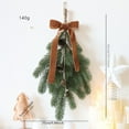 thumbnail image 1 of CuiLiyq Christmas Teardrop Swags, Artificial Norfolk Pine Teardrop Wreath with Bowknot, Red Berries and Pine Cones Hanging Garland Greenery for Front Door Indoor Outdoor Wall Window Xmas Decor (D), 1 of 3