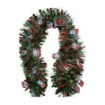 thumbnail image 1 of CuiLiyq Christmas Tinsel Garland, Artificial Xmas Metallic Twist Hanging Garland Fireplace Mantel Wreath Decor, for Staircase Railing Indoor Outdoor Ornaments (Santa Claus Style, 6.56 Feet), 1 of 6