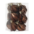 thumbnail image 1 of CuiLiyq Christmas Tree Ornaments, 12 PCS Plastic Starpeach Shaped Christmas Balls, For Family Festivals Wedding Party Ornaments and Christmas Gifts (Coffee), 1 of 6