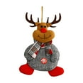 thumbnail image 1 of CuiLiyq Christmas Tree Ornaments, Cute Knitted Plush Christmas Dolls, For Family Festivals Wedding Party Ornaments and Christmas Gifts (Reindeer), 1 of 6