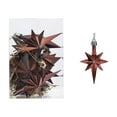 thumbnail image 1 of CuiLiyq Christmas Tree Pendant, 12 PCS Plastic Plating Boxed Eight Pointed Star Pendant, For Home Holiday Wedding Party Decoration and Christmas Gift (Coffee), 1 of 6