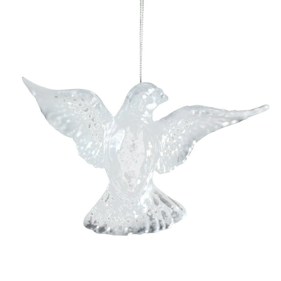 CuiLiyq Christmas Tree Pendant, Acrylic Transparent Bird Shaped Ornament, for DIY Decoration at Home Holidays Weddings Parties