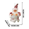 thumbnail image 1 of CuiLiyq Christmas Tree Pendant Doll, Mini Santa Claus Doll Ornament, for Home Holiday Wedding Party Decoration And Christmas Gift (Pink), 1 of 4