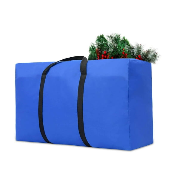 CuiLiyq Christmas Tree Storage Bag for Artificial Disassembled Holiday Tree, Xmas Tree Storage Container with Dual Zippers Waterproof Artificial Tree Saver Bag (20.5" x 14.2" x 6.3")