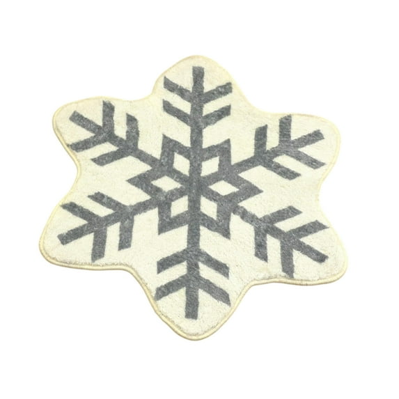 CuiLiyq Christmas Washable Round Area Rug, Non Slip Winter Soft Throw Rugs Carpet for Entryway Living Room Bedroom (polyester, 31.5" x 31.5")