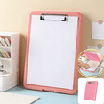thumbnail image 1 of CuiLiyq Clipboards with Storage, 13.3" x 9.4" High Capacity Clip Board with Storage, Plastic Clipboard with Pen Holder for Teachers Work Office Supplie, Pink, 1 of 7