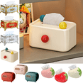 thumbnail image 1 of CuiLiyq Color Cartoon Tissue Box, Rectangular Plastic Facial Tissue Cover Dispenser, Decorative Napkin Organizer for Bathroom, Bedroom Nightstand, Car and Office, 1 of 6