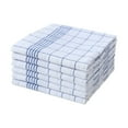thumbnail image 1 of CuiLiyq Cotton Kitchen Towels and Dishcloths Set, 6 Pack Soft and Absorbent Dish Hand Towels Bulk, 24.4" x 16.5" Quick Drying Rags for Washing Dishes, Blue Stripe, 1 of 9