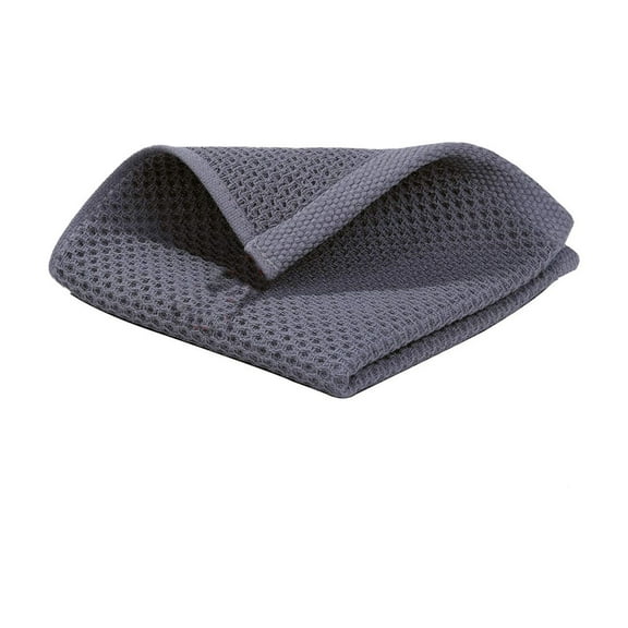 CuiLiyq Cotton Waffle Weave Kitchen Dish Cloths, Soft and Absorbent Bath Guest Gym Towel Washcloths, for Drying Dishes Quick Drying Kitchen Towels Dish Rags, 9.8" x 9.8", Gray