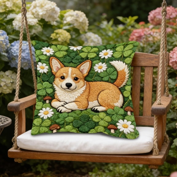 CuiLiyq Decorative Throw Pillow Cover, 17.7 Inch Square Cushion Case with Single Side 3D Printed Pattern, Short Plush Fabric for Sofa Couch Bedroom Living Room Home Decor (I)