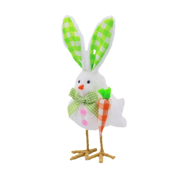 CuiLiyq Easter Plush Bird Decorations, Bird Figurines with Rabbit Ears Table Ornament, Cute Sparrow Fabric Ornaments Centerpieces Table Fireplace Spring Home Decor Holiday Decorations (A)