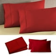 thumbnail image 1 of CuiLiyq Envelope Pillow Cases Set of 2, Brushed Microfiber Pillow Covers, 20 x 30 Inch Shrink Resistant and Fade Resistant Bed Pillowcases for Home (Red), 1 of 5