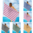 thumbnail image 1 of CuiLiyq Extra Large Beach Towel, Oversized Microfiber Beach Towel 59.8" x 27.5", Striped Lightweight Pool Towel, Swim Travel Towel for Adults Mens Women, Pink, 1 of 6