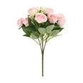 thumbnail image 1 of CuiLiyq Fake Roses Artificial Flowers, 1 Pack Rose Fake Flowers for Decoration, Pink Roses Bouquets Silk Flowers for Vase Centerpiece Table Wedding Party Bridal DIY Decor (Pink), 1 of 5
