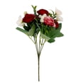thumbnail image 1 of CuiLiyq Fake Roses Artificial Flowers, 1 Pack Rose Fake Flowers for Decoration, Pink Roses Bouquets Silk Flowers for Vase Centerpiece Table Wedding Party Bridal DIY Decor (Watermelon Red), 1 of 5