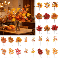 thumbnail image 1 of CuiLiyq Fall Pumpkin Berry Maple Leaf Floral Stems, Artificial Autumn Harvest Foliage Picks, Vase Filler Table Centerpiece, Thanksgiving Kitchen Decor, Farmhouse Bouquet Supply, 1 of 6