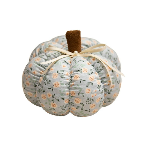 CuiLiyq Fall Pumpkin Pillow, Halloween Decoration Throw Pillow Soft Cute 3D Shaped Cushion, for Sofa Bedroom Autumn Thanksgiving Halloween Decor (Blue)