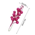 thumbnail image 1 of CuiLiyq Glitter Rose Berry Stalk, 3 PCS 7.9 Inch Artificial Christmas Tree Picks Decoration and Christmas Tree Filler Ornaments, DIY Xmas Wreath, Holiday and Home Decor (Hot Pink), 1 of 4