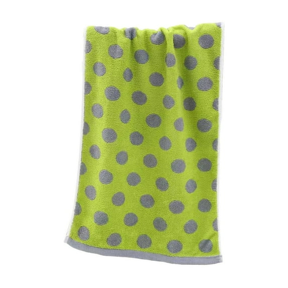 CuiLiyq Hand Towel Polka Dot Pattern, Absorbent Soft Hand Towel for Bathroom Home Decorative, 29.1" x 13.4", Green