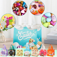 thumbnail image 1 of CuiLiyq Happy Easter Gift Bag with Handles, Reusable Easte Egg Hunt Bag, Multifunctional Non Woven Spring Tote Goodie Bag for Easter Gifts Wrapping, Party Favors and Supplies, 7.9" x 7.9" x 5.9" (C), 1 of 6