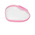 thumbnail image 1 of CuiLiyq Heart Shaped Travel Storage Bag, 1 Pcs Clear Plastic Zipper Case, Toiletry Pouch, Travel Organizer, Cosmetic Bag, Toy Storage Bins, Travel Accessories Storage Bag, 10" x 7.9" x 2", 1 of 6
