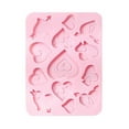 thumbnail image 1 of CuiLiyq Heart Silicone Chocolate Mould, 3D Love Heart Shaped Chocolate Mold, 13 Cavity Valentines Candy Mousse Cake Jelly Soap Baking Tool, for Holiday Wedding Party Decor (9.1" x 6.4", Pink), 1 of 4