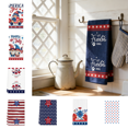 thumbnail image 1 of CuiLiyq Independence Day Kitchen Towel, 23.6" x 15.7" Patriotic Dish Hand Towel, Red White and Blue for Kitchen Cooking and Party Decor, 1 of 6