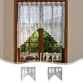 thumbnail image 1 of CuiLiyq Lace Half Curtain, 63 x 39 Inch, Semi Sheer Window Panel for Kitchen, Bathroom and Doorway, 1 of 6