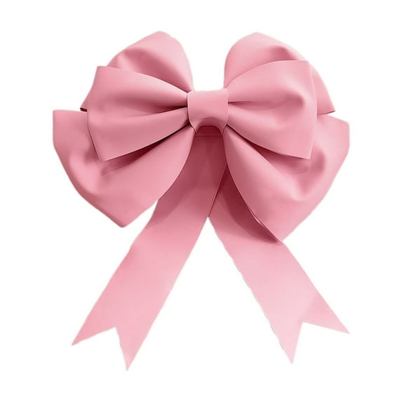 CuiLiyq Large Bowknot for Christmas Tree Decoration, 19.7 Inch Christmas Bowknot for Decorating Doors Stairs and Window, for Home Holiday Wedding Party Fireplace Wreath Decoration (Pink)