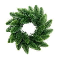 CuiLiyq Large Norfolk Pine Wreath for Front Door, Artificial Christmas Wreaths Faux Pine Needles Green Fake Wreath, for Walls Porches Farmhouse Indoor Outdoor Home Decor