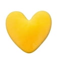 thumbnail image 1 of CuiLiyq Large Valentines Day Throw Pillow, 15.7" Love Heart Shape Cushion Decorative, Velvet Pillow for Wedding Anniversary Farmhouse Living Room Sofa Bedroom Decor (Yellow), 1 of 5